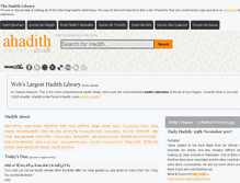 Tablet Screenshot of ahadith.co.uk